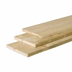 Blank Steigerplank Geschaafd 2 x 20 cm