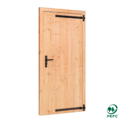 Douglas enkele dichte deur B1000xH2050mm buitenmaat, rechtsdraaiend