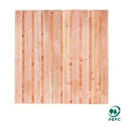 Douglas scherm 21-planks 180 x 180 cm Geschaafd