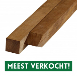 Hardhouten Palen Fijnbezaagd 6 x 6 cm