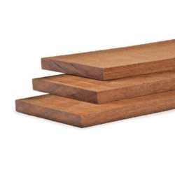 Hardhout Fijnbezaagde plank 3 x 15 cm