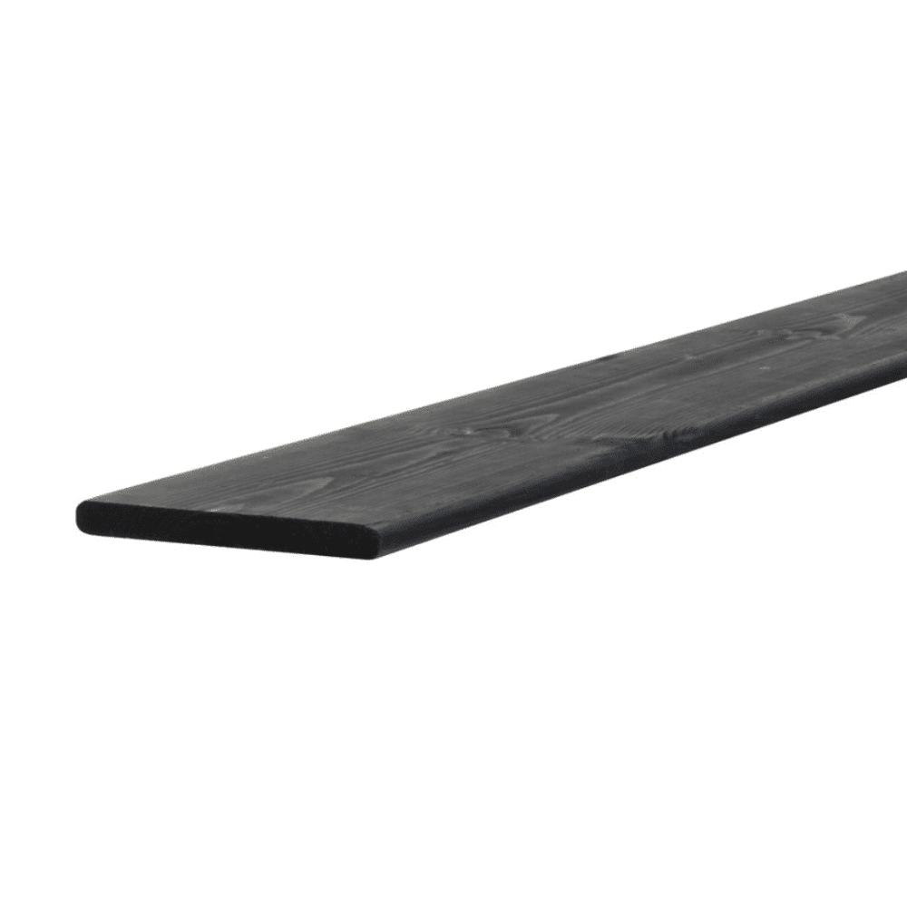Schuttingplank Geïmpregneerd 1,6 x 14 x 180 cm Zwart
