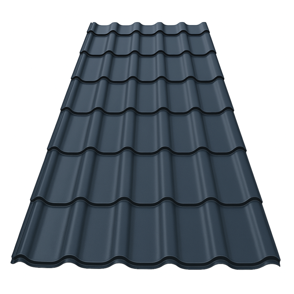 Dakpan profiel plaat Wrinkle – Zwart