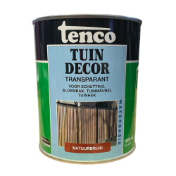 Tenco tuindecor transparante beits Natuurbruin Div