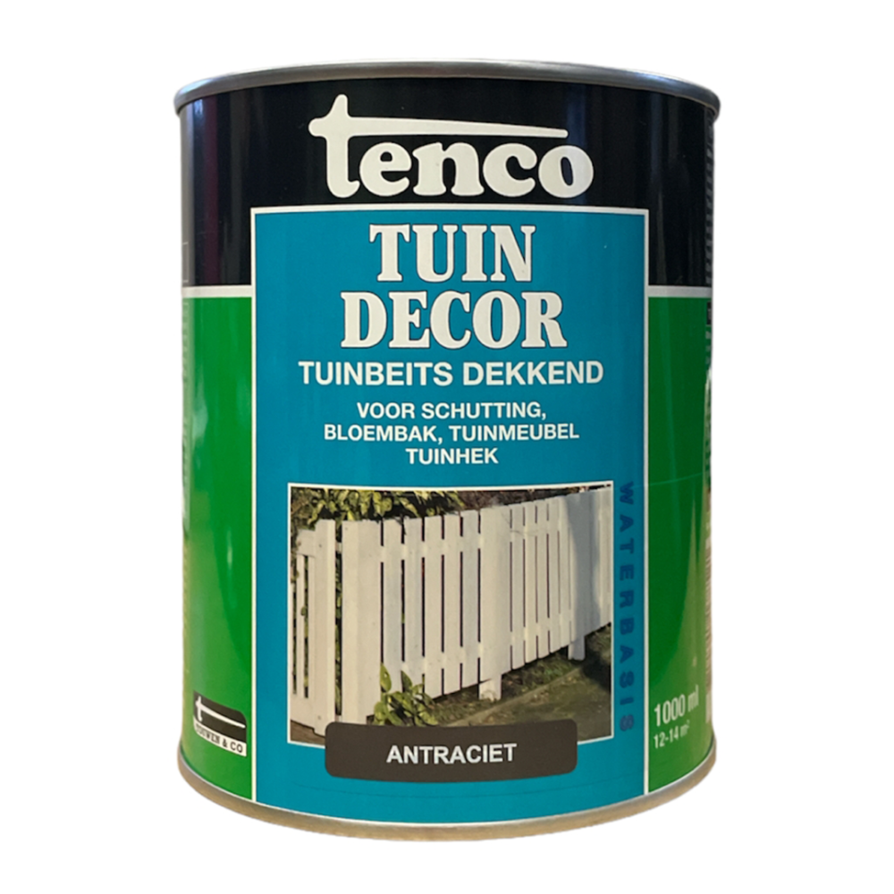 Tenco tuindecor dekkend antraciet Div