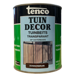 Tenco tuindecor transparante beits Donkerbruin Div