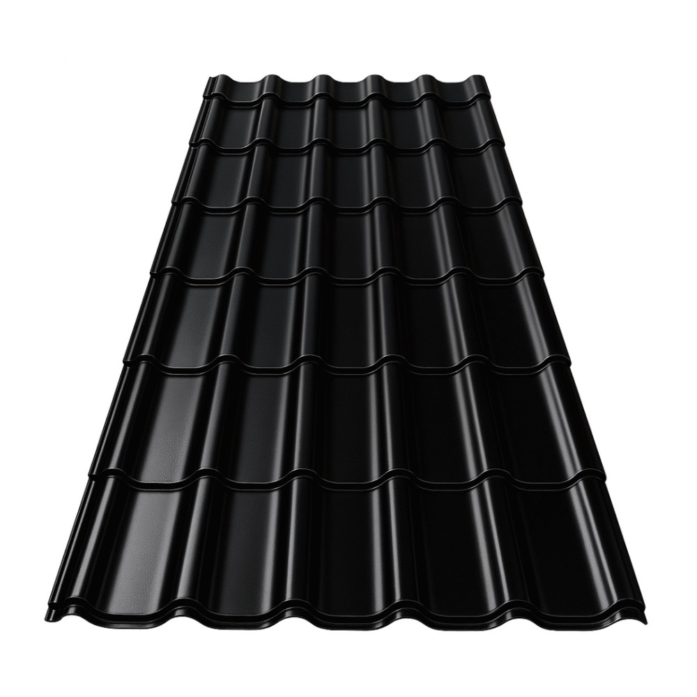 Dakpan profiel plaat Zwart – met HPS coating