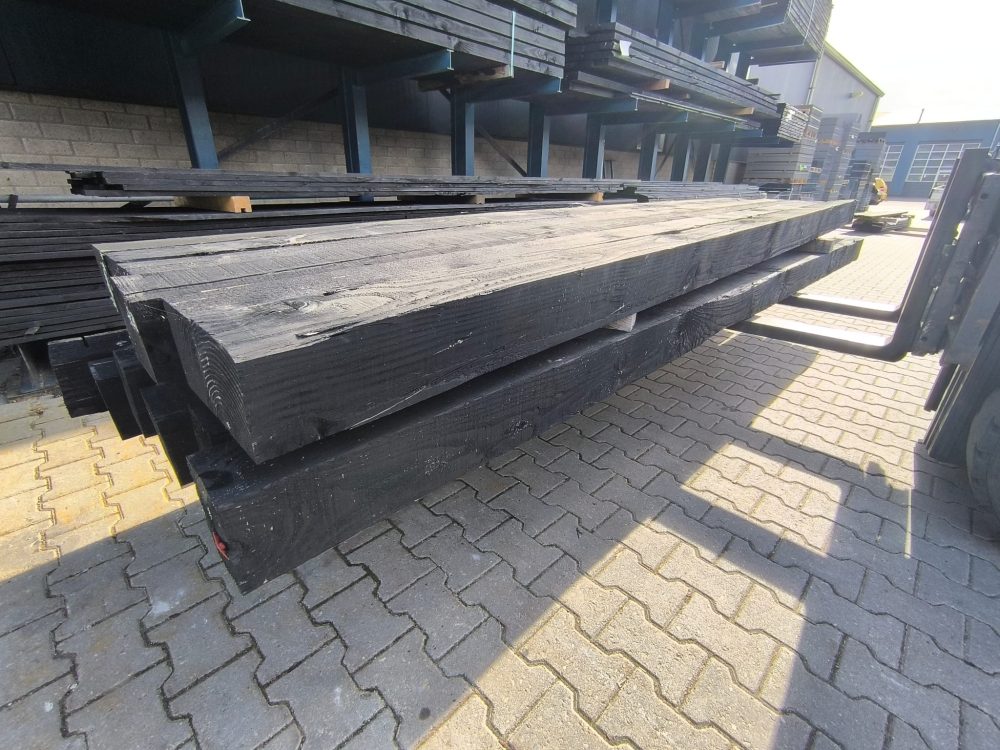 Restpartij 15 x 15 x 400 cm Douglas Zwart