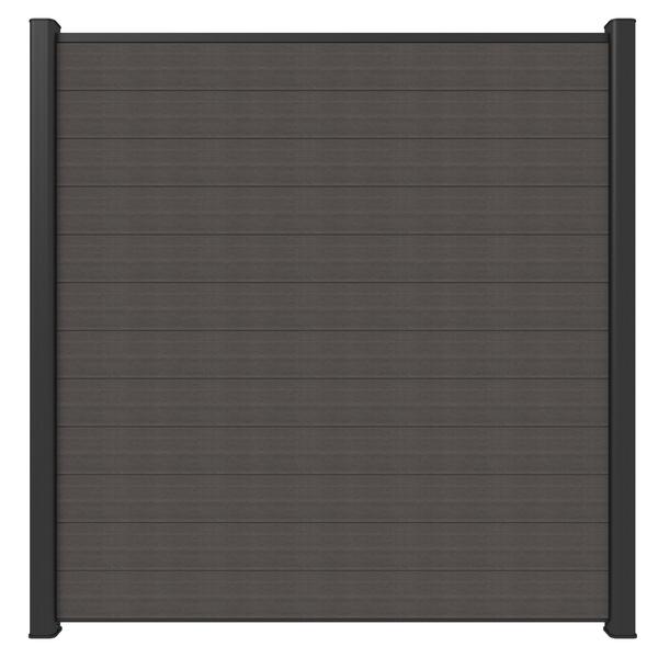 Composiet scherm 180 x 180 cm Silver Gray