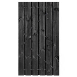 Deur op stalen frame 100 x 120 cm, zwart