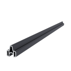 Aluminium frameset voor reguliere schermplanken zwart