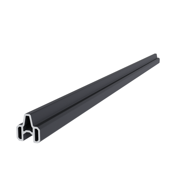 Aluminium frameset voor reguliere schermplanken zwart