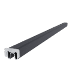 Aluminium frameset voor reguliere schermplanken zwart