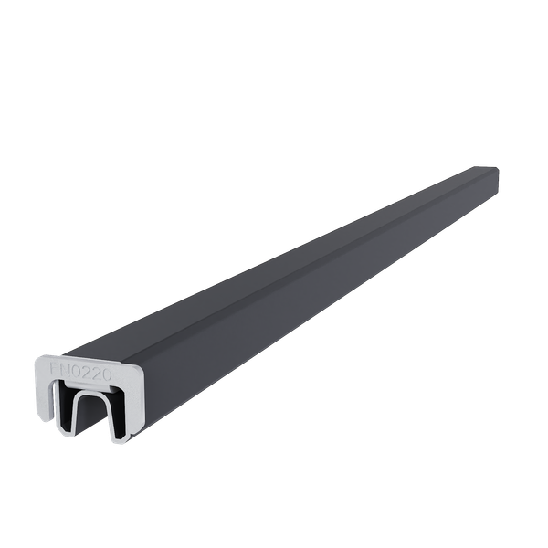 Aluminium frameset voor reguliere schermplanken zwart
