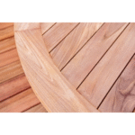 Tuintafel Teak Rond met Kruispoot Ø150 cm