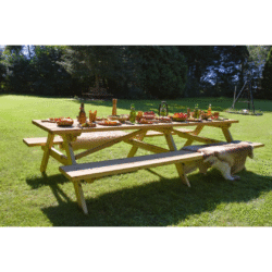 Picknicktafel Superieur 300 cm vuren gedroogd, groen geïmpregneerd