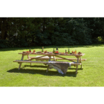 Picknicktafel Superieur 300 cm vuren gedroogd, groen geïmpregneerd