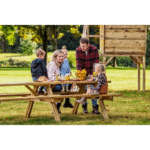 Picknicktafel Superieur 300 cm vuren gedroogd, groen geïmpregneerd