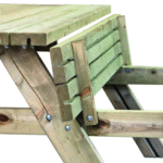 Picknicktafel Superieur 300 cm vuren gedroogd, groen geïmpregneerd