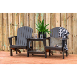 Loveseat Relax zwart gespoten