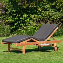 Teak lounger exclusief kussens