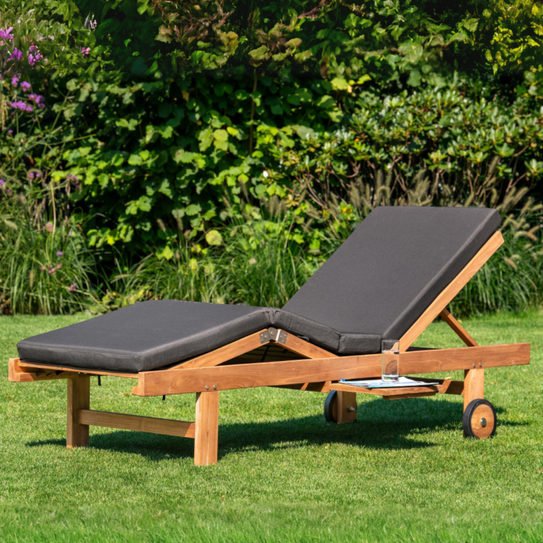 Teak lounger exclusief kussens