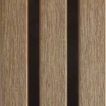 PuraTech 30 composiet gevelbekleding triple profiel Teak