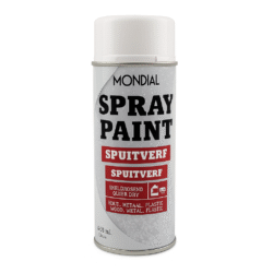 Mondial Spray Paint Ral 9010 Hoogglans Wit 400 ml