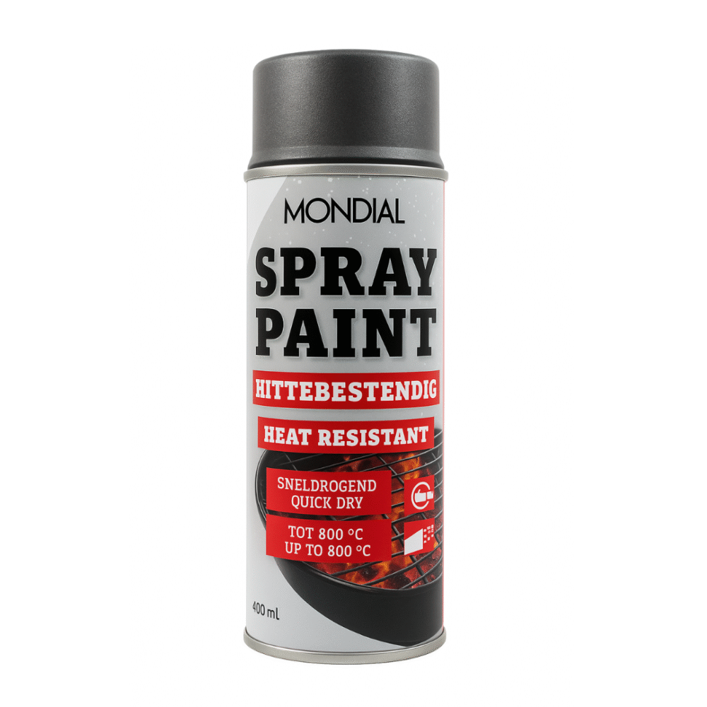 Mondial Spray Paint Hittebestendig Antraciet 400 ml