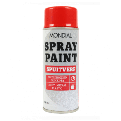 Mondial Spray Paint Ral 3000 Hoogglans Vuurrood 400 ml