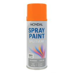 Mondial Spray Paint Ral 2004 Hoogglans Pure Orange 400 ml