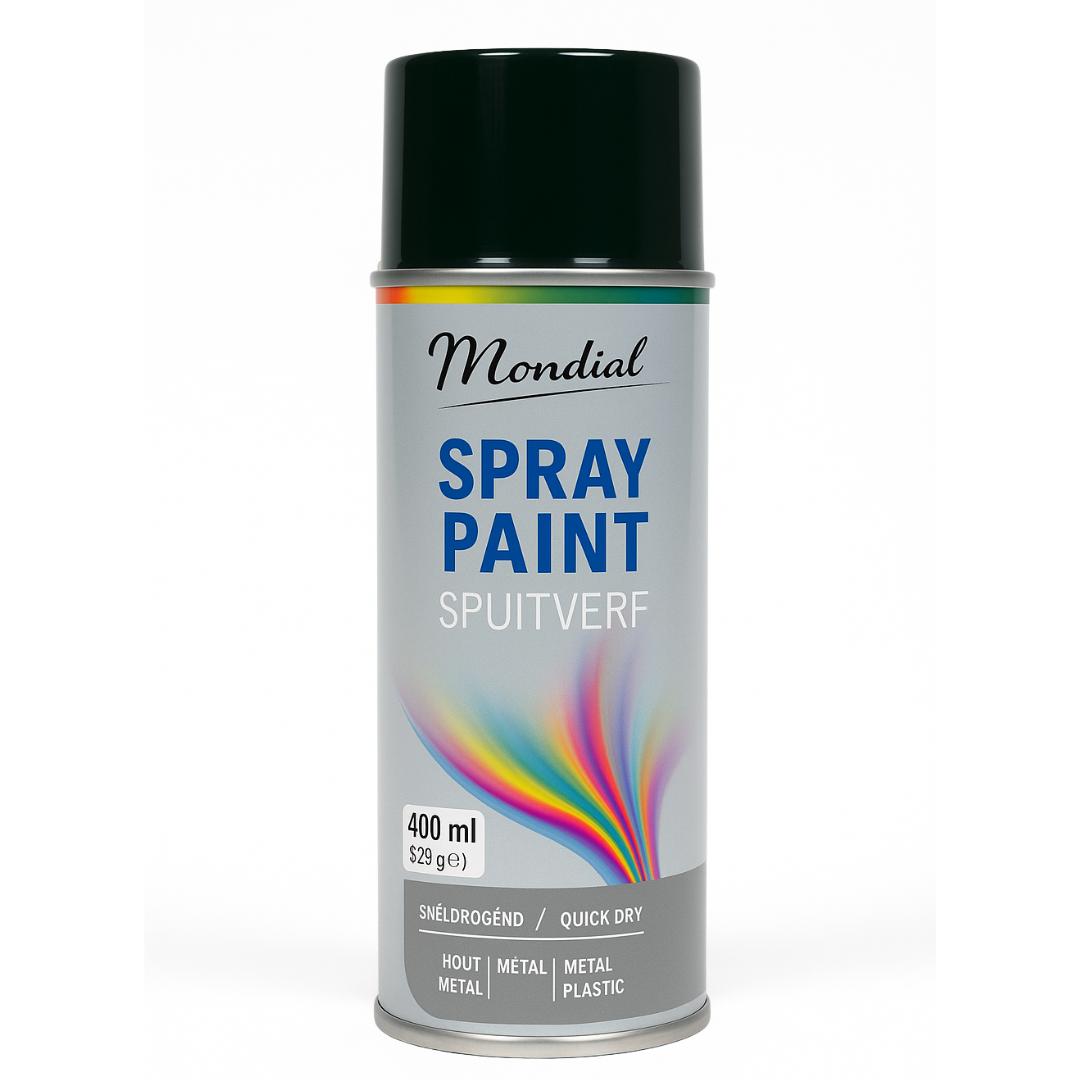 Mondial Spray Paint Ral 6009 Hoogglans Dennengroen 400 ml