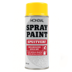 Mondial Spray Paint Ral 1023 Hoogglans Verkeersgeel 400 ml