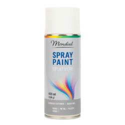 Mondial Spray Paint Ral 9010 Hoogglans Cremewit 400 ml
