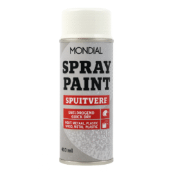 Mondial Spray Paint Ral 1013 Hoogglans Parelwit 400 ml