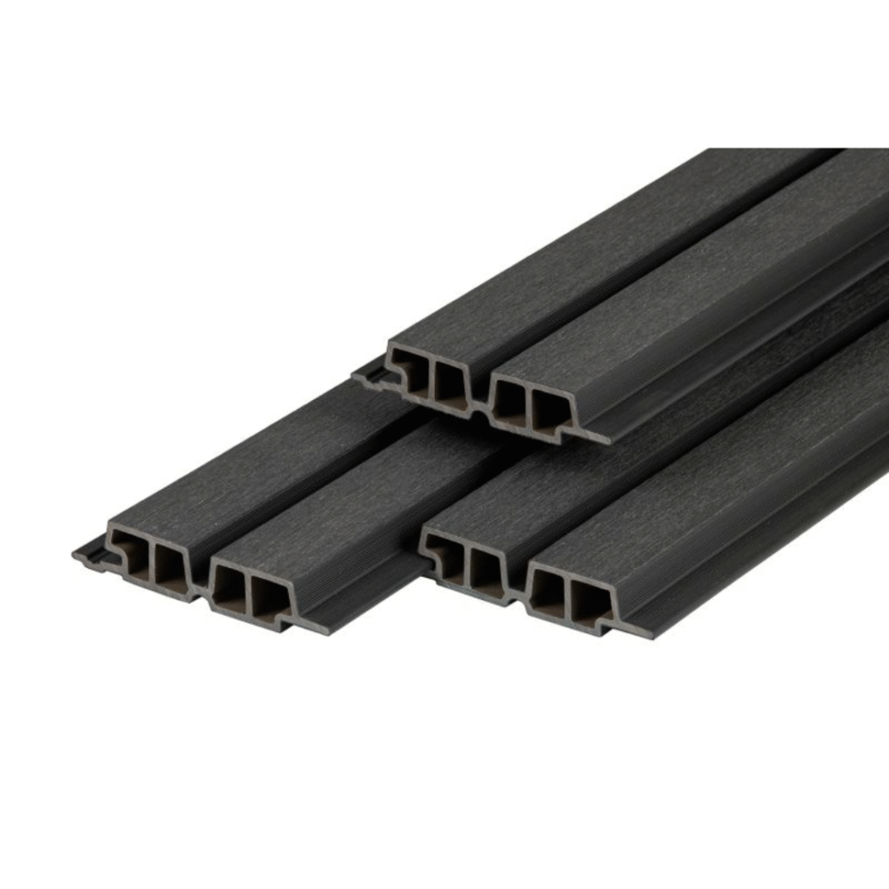 PuraTech 55 composiet gevelbekleding dubbel profiel Ebony Black