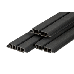 PuraTech 55 composiet gevelbekleding dubbel profiel Ebony Black