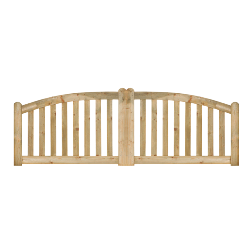 Toegangspoort de Luxe grenen groen geïmpregneerd 80>100 x 150 x 4 cm