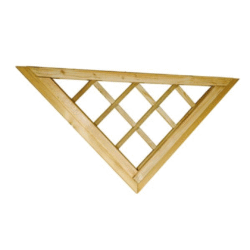 Naaldhout geschaafde inzet trellis, 129 x 92 x 4,8 cm, groen geïmpregneerd.