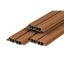 PuraTech 55 composiet gevelbekleding dubbel profiel Teak