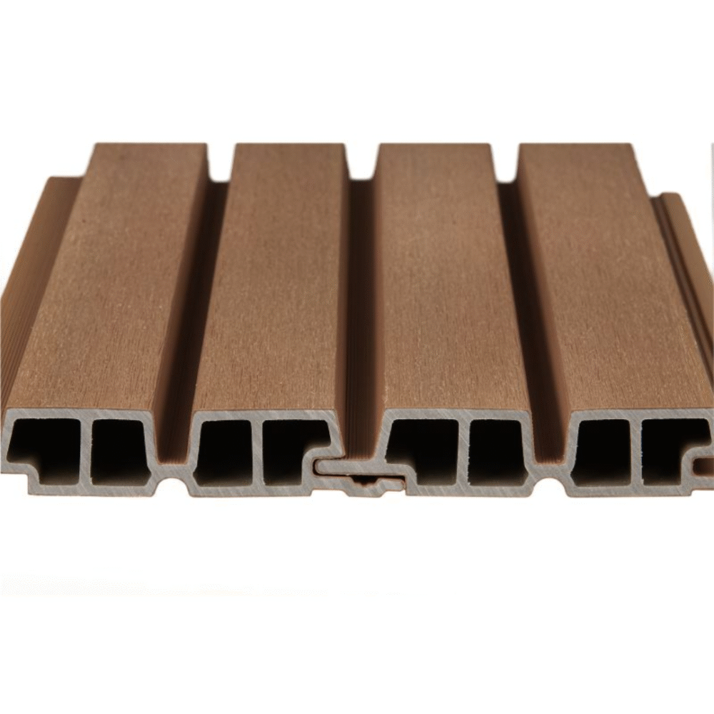 PuraTech 55 composiet gevelbekleding dubbel profiel Teak