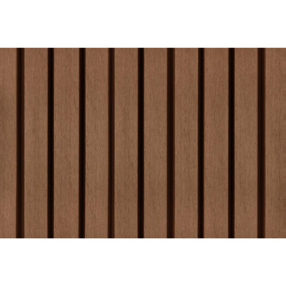 PuraTech 55 composiet gevelbekleding dubbel profiel Teak