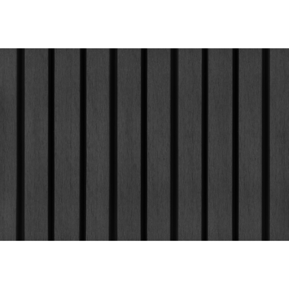 PuraTech 55 composiet gevelbekleding dubbel profiel Ebony Black