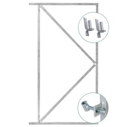Stalen poortframe 80x100 cm
