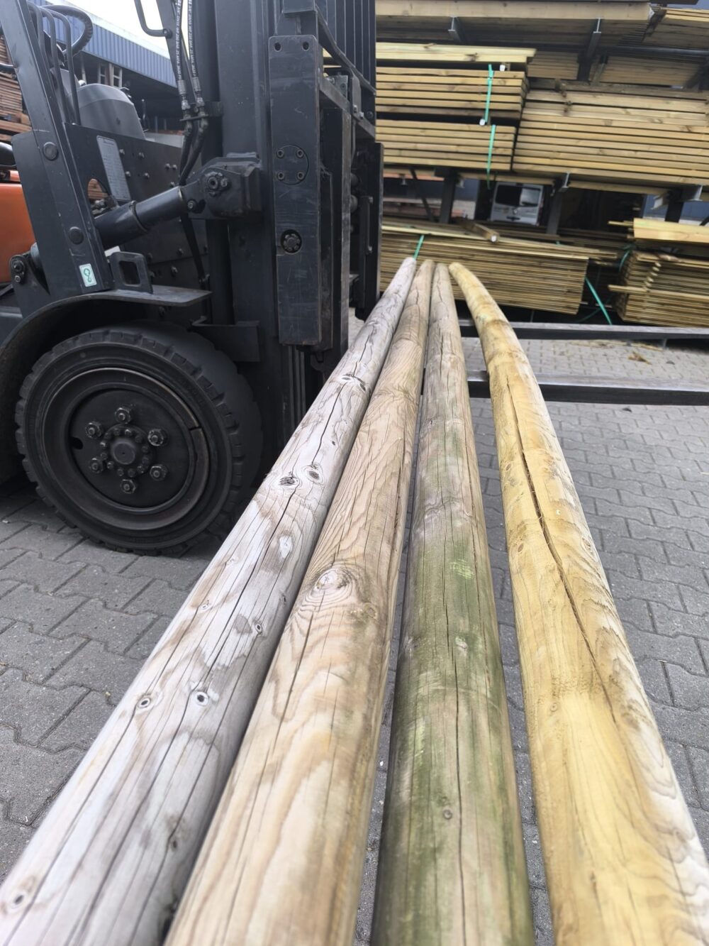 Restpartij ronde palen 10x500 geimp 4x