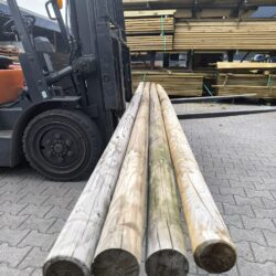 Restpartij ronde palen 10x500 geimp 4x