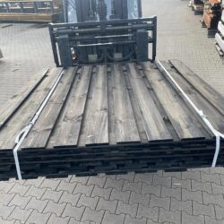 Restpartij zwarte schermen 19+2 plank 5 stuks(b)