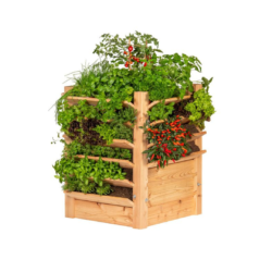 Multi plantenbak/kruidenbak, lariks 60 x 60 x 80 cm
