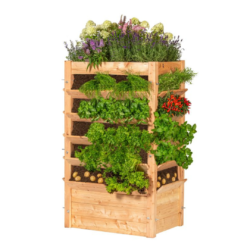 Multi plantenbak/kruidenbak, lariks 90 x 60 x 150 cm