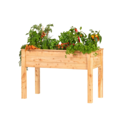 Verhoogde moestuinbak, lariks 120 x 60 x 80 cm